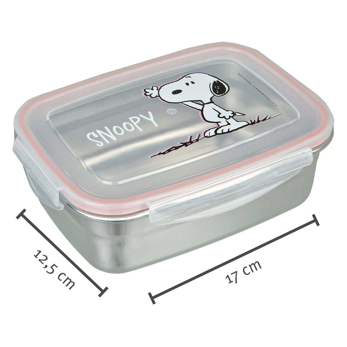 Undercover Lunchbox Snoopy aus Edelstahl mit Kunststoffdeckel.
