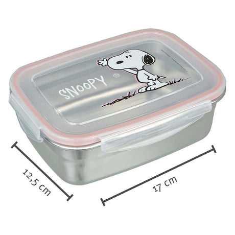 Undercover Lunchbox Snoopy aus Edelstahl mit Kunststoffdeckel.