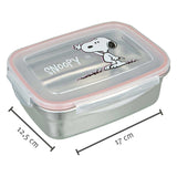 Undercover Lunchbox Snoopy aus Edelstahl mit Kunststoffdeckel.