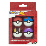 Undercover Radiergummi-Set Pokémon – 4-tlg.