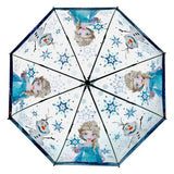 Undercover transparenter Regenschirm eingefroren