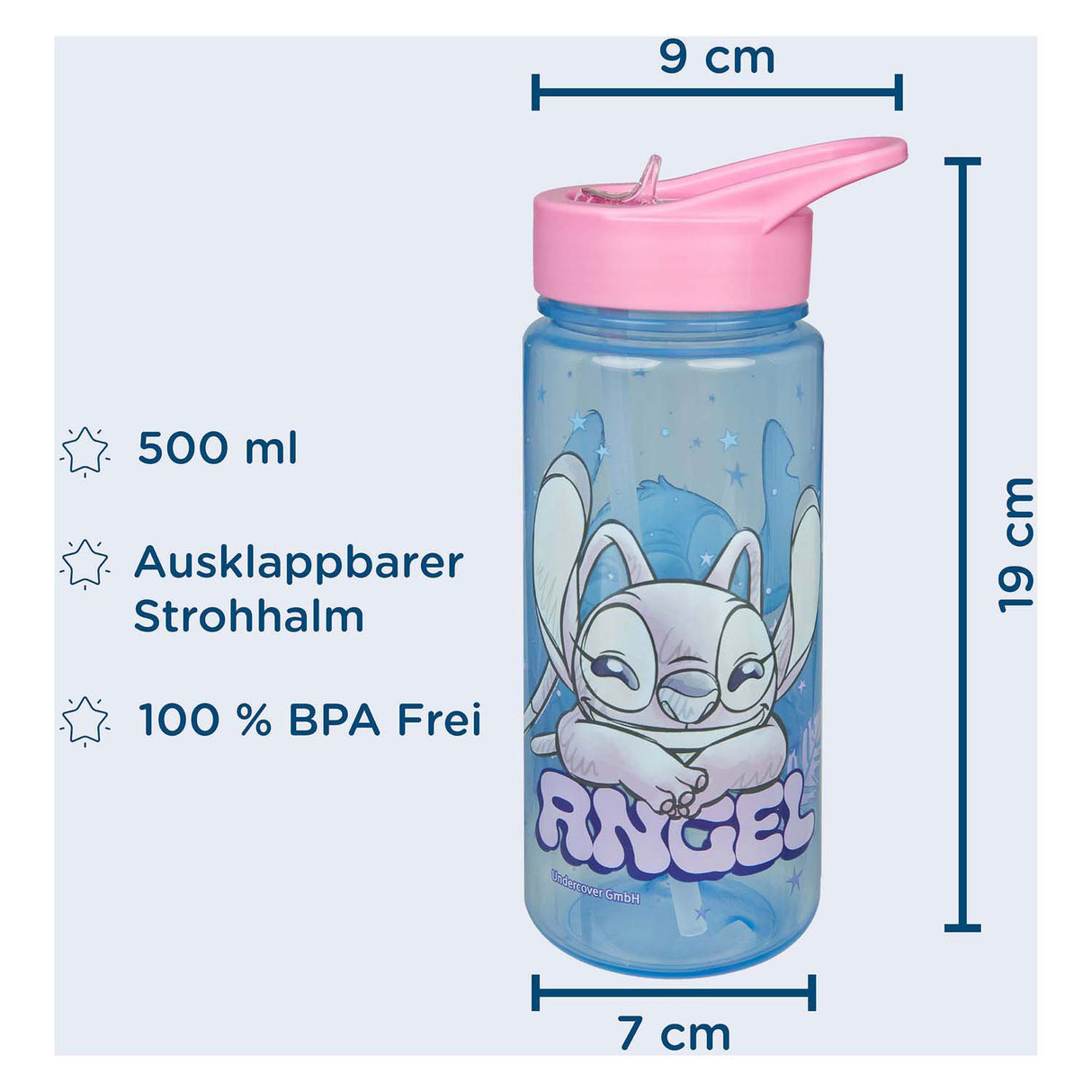 Undercover Aero-Trinkflasche Stitch – 500 ml