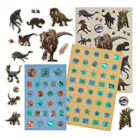 Undercover super sticker set jurassic world