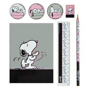 Undercover notitie set in etui snoopy