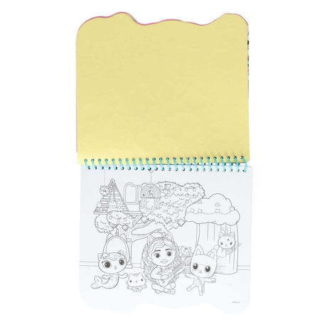 Toyland Gabbys Puppenhaus-Malblock mit Markern und Schablonen