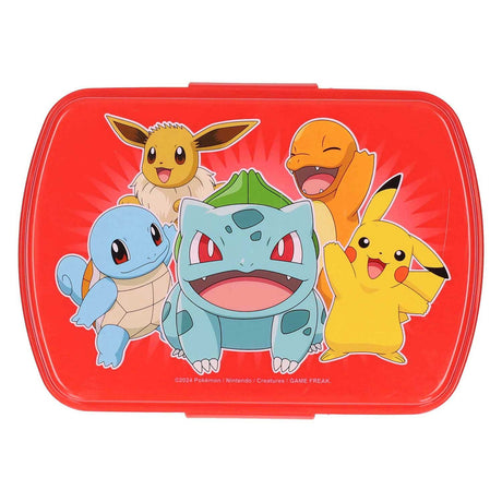 Lustige rote Pokémon-Sandwichbox aus Kunststoff