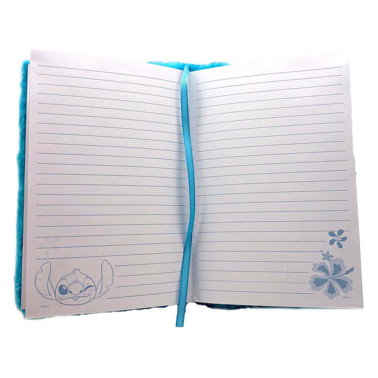 Plüsch-Notizbuch ohne Marke mit Markenstich.
