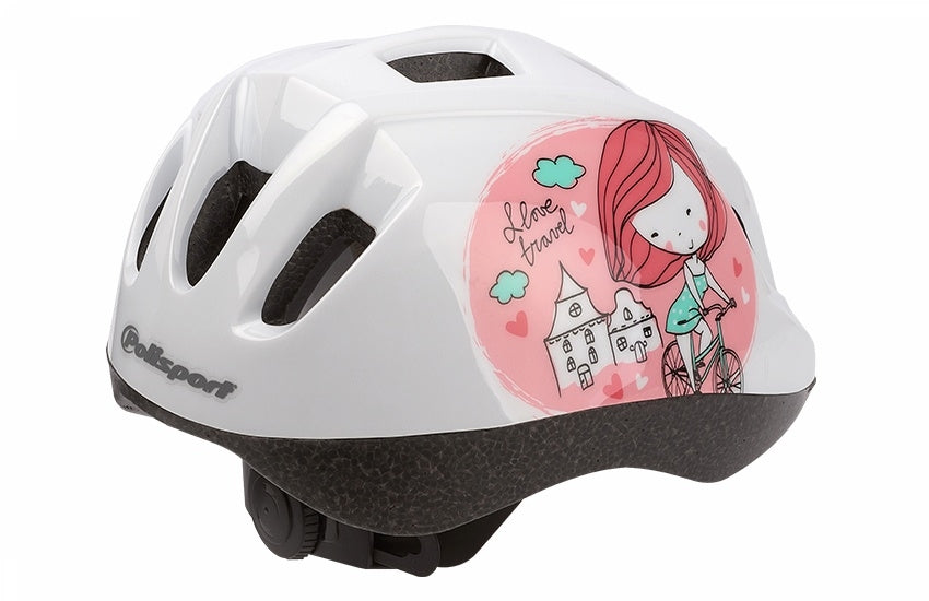 Polisport casco Princess White tamaño 46 53 cm