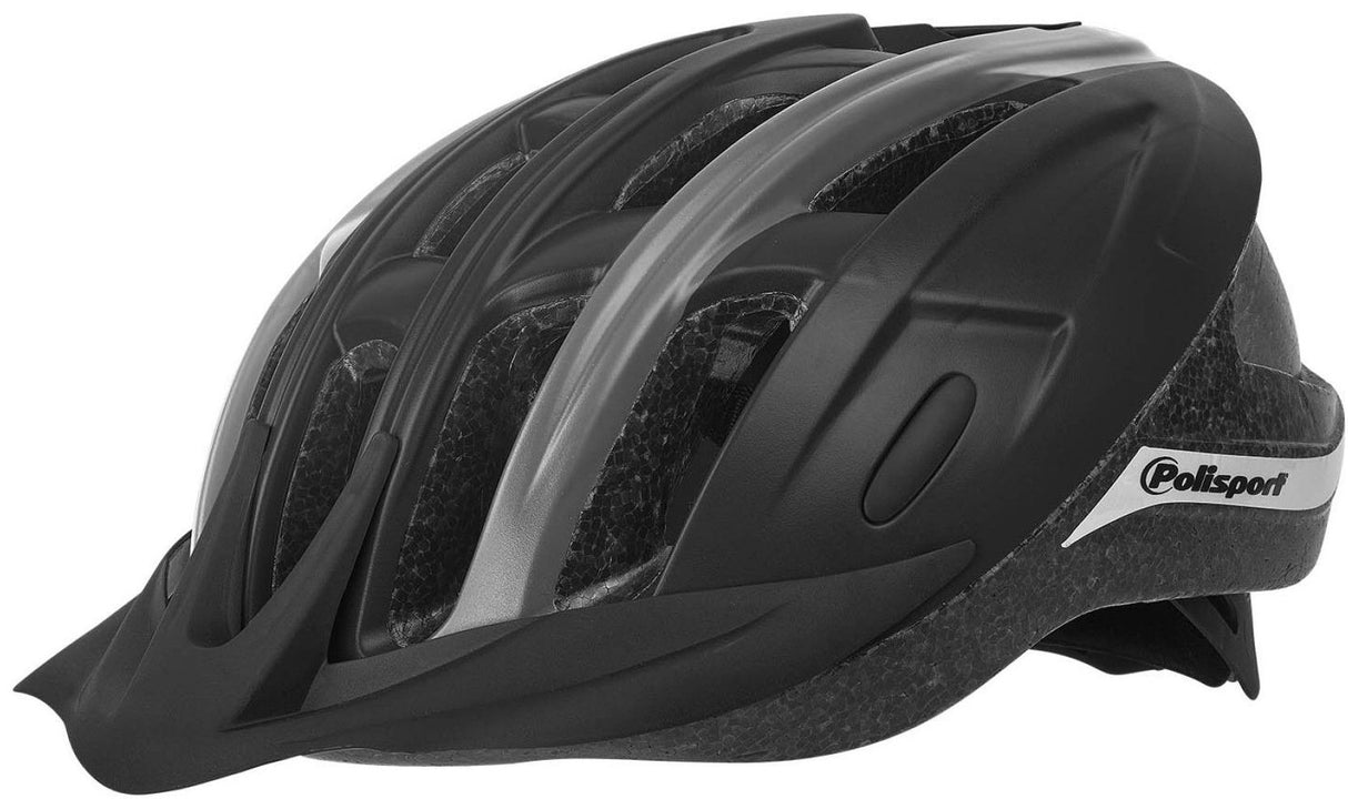 Polisport Polispgoudt Ride dans le casque de vélo M 54-58 cm Gray noir