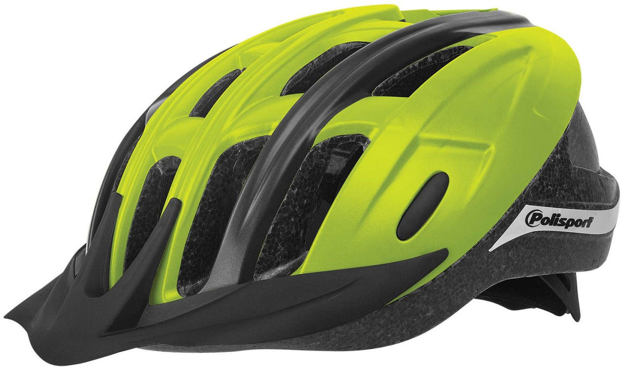 Polisport Ride in Bicycle Helmet L 58-62cm Flugoud Yellow Black