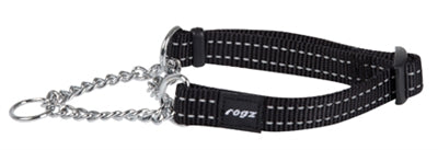 Rogz for Dogs Snake Half Slip kołnierz czarny