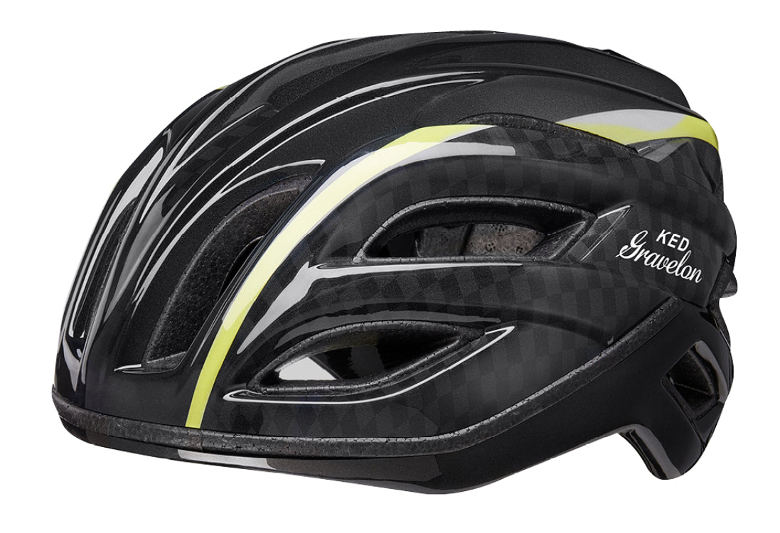 Fahrradhelm Ked Gravelon L (58-61 cm) - Checkerood -Flagge