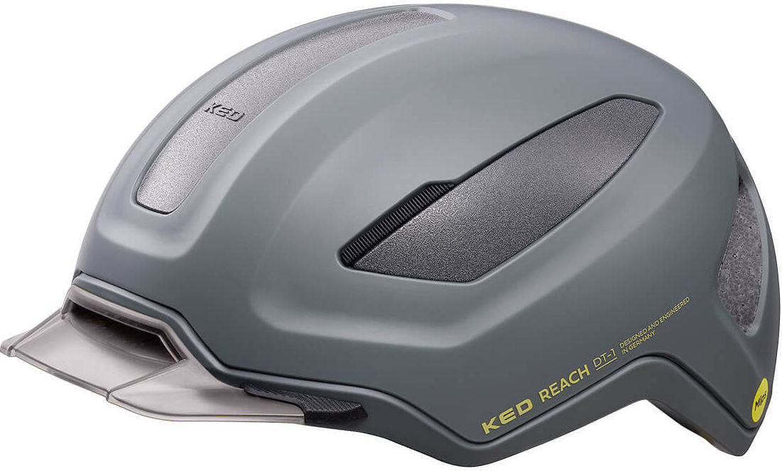 Ked Fahrradhelm Reichweite Dt L 58-62 cm - grau goldgelb