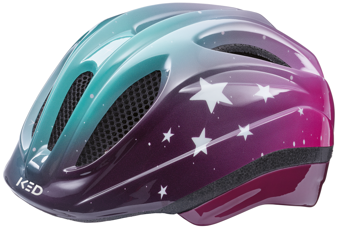 Ked Fietshelm Meggy II Trend M (52-58 cm) stars pink aqua glossy