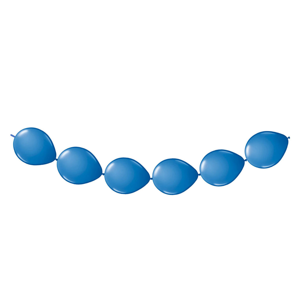 Folat bv blaue Knopfballons, 8 Stück.