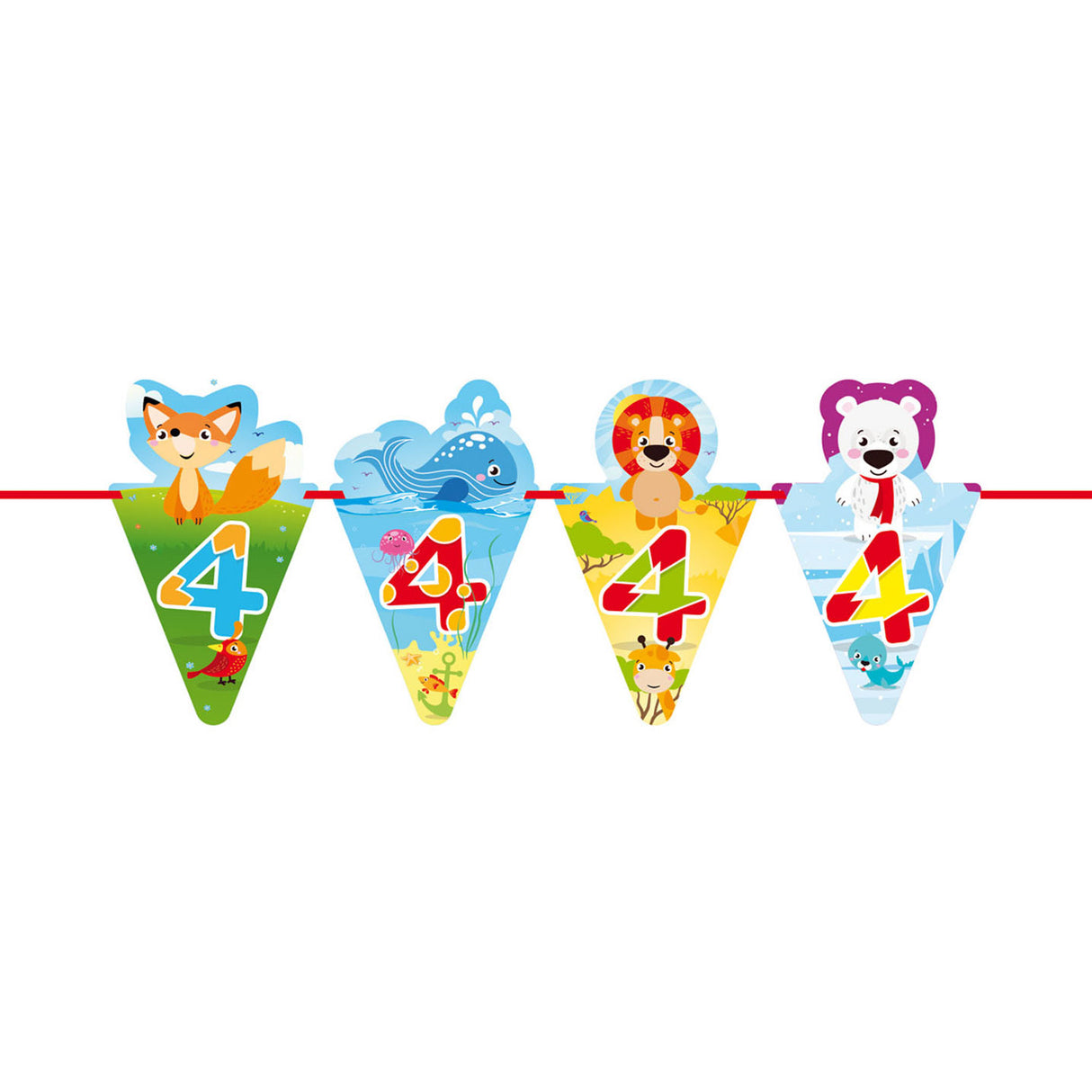 Folat bv Flaggenlinie Tiere – 4 Jahre