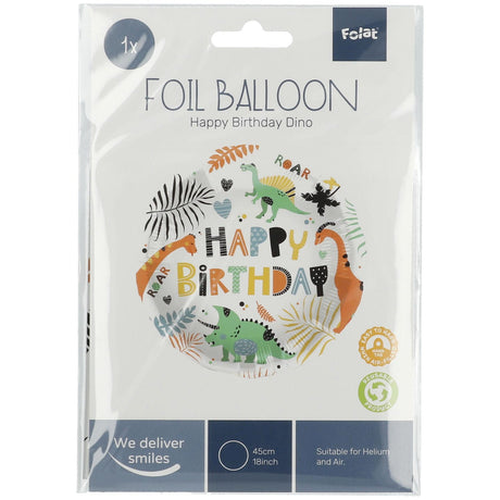 Folat BV Folieballon Dinosaurus 45 cm