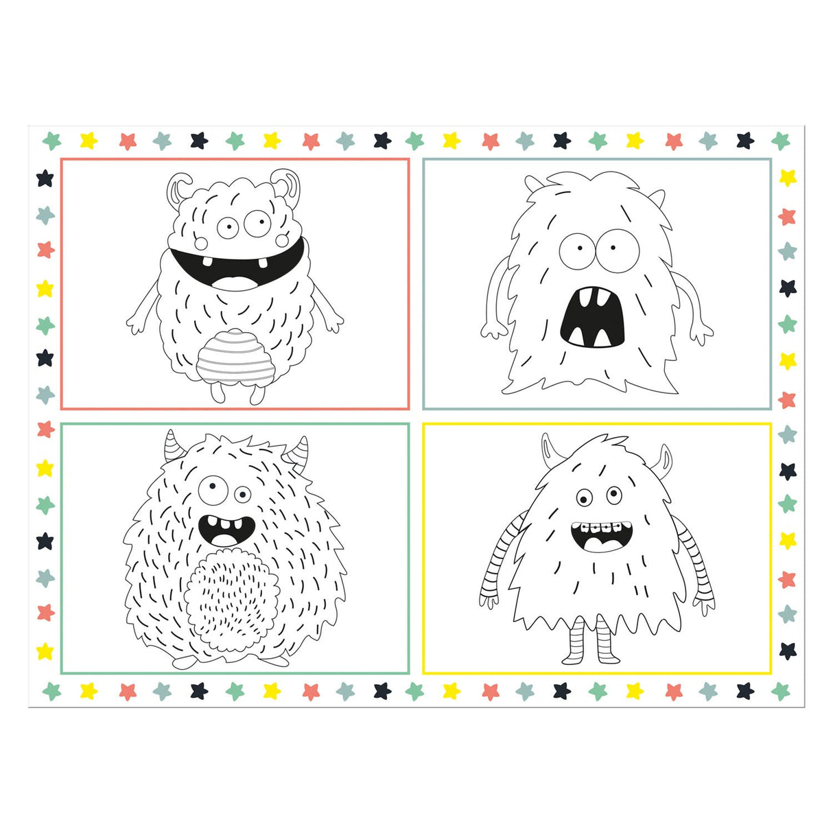 Folat Bv Coloring Page Monster Bash, 6st.