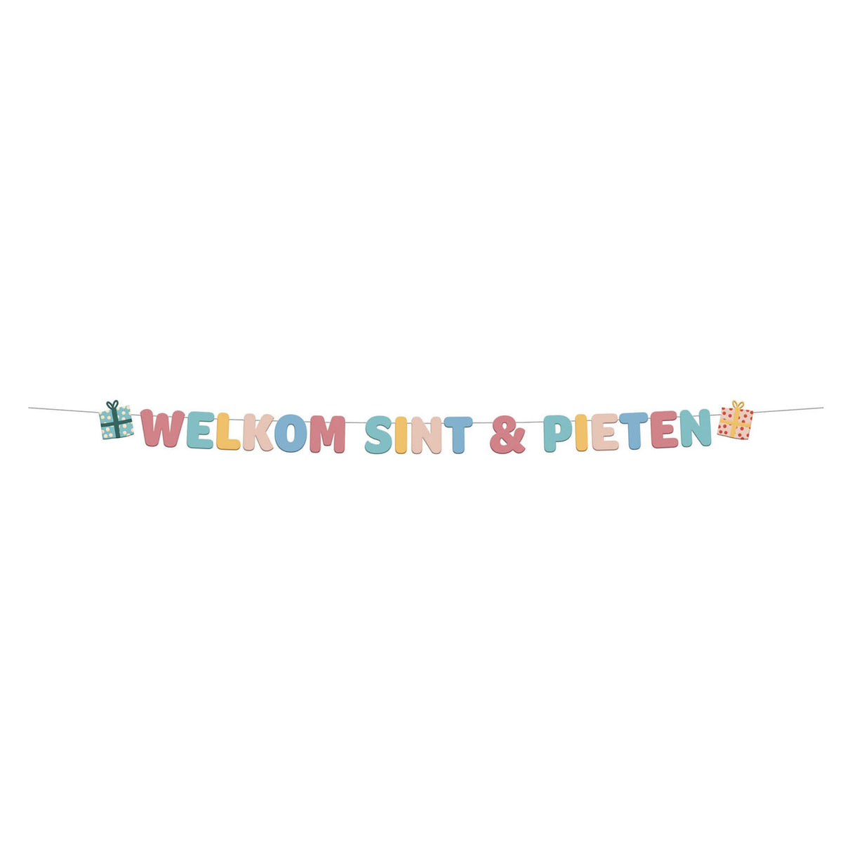 Folat bv Buchstabengirlande „Welcome Santa and Pieten“, 150 cm