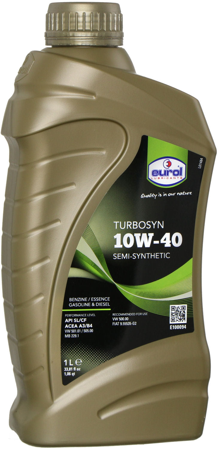 Eurol Oil 10W40 4T Turbosyn Synthetic Oil (1 Liter)