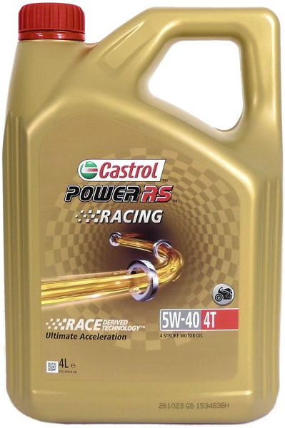 Castrol Oil Power Rs Racing 4T 5W-40 láhev 4 litrů