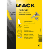 Mack 1015220 - 2 inboorscharnieren slide on 35mm 110° opliggende deur | 10 stuks