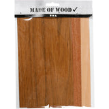 Creativ Company Bamboo Feneer Beech Eiken Mahonie, 3 Blätter