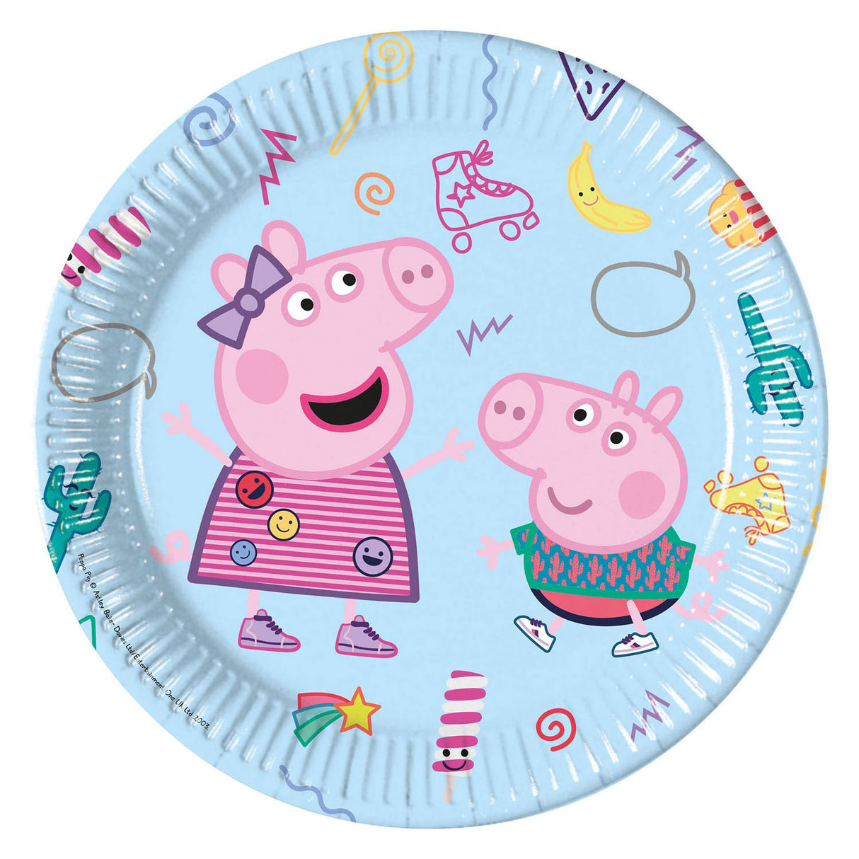 Papírové desky Globos FSC Peppa Pig, 8st.