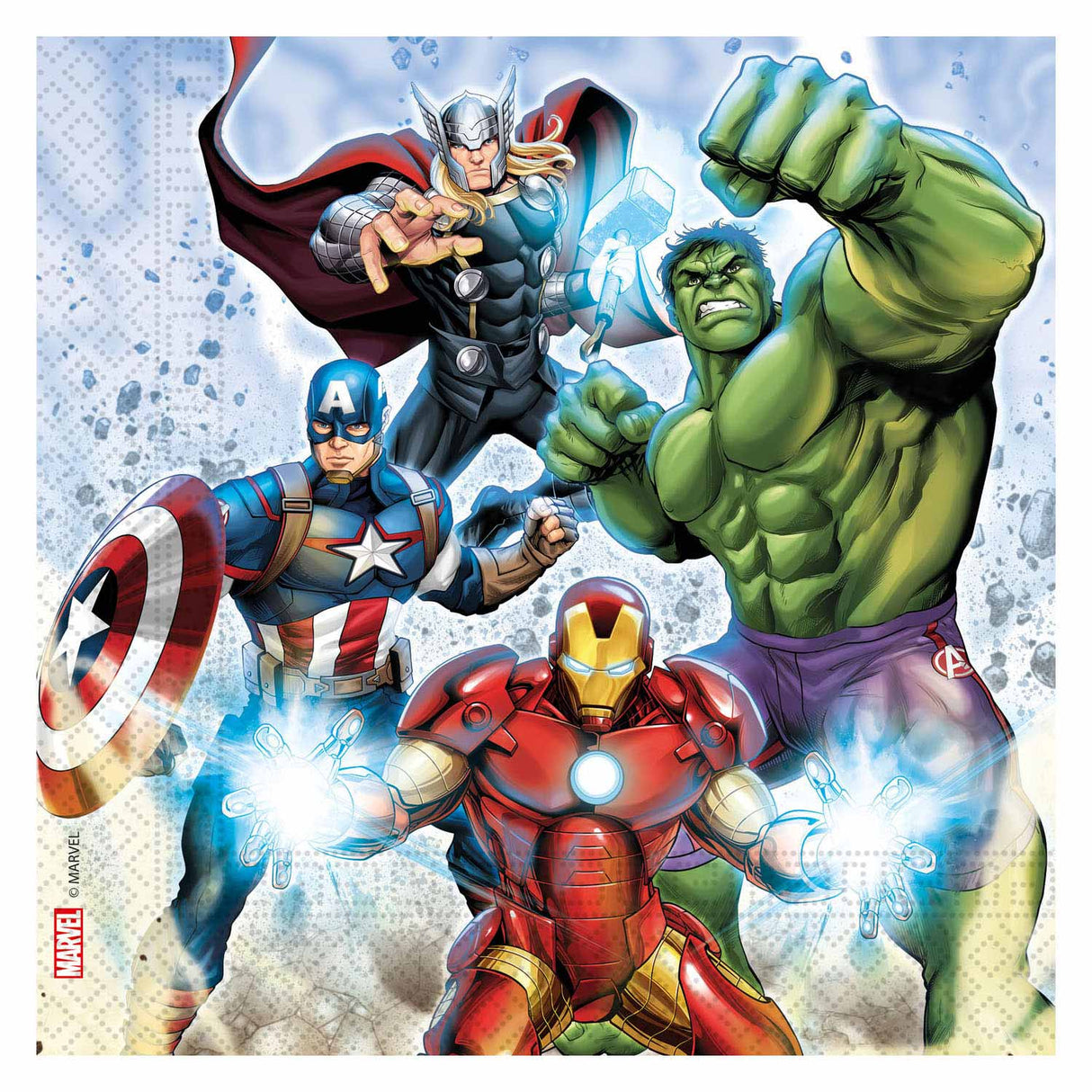 Servilleras de papel FSC Avengers Infinity Stones, 20st.