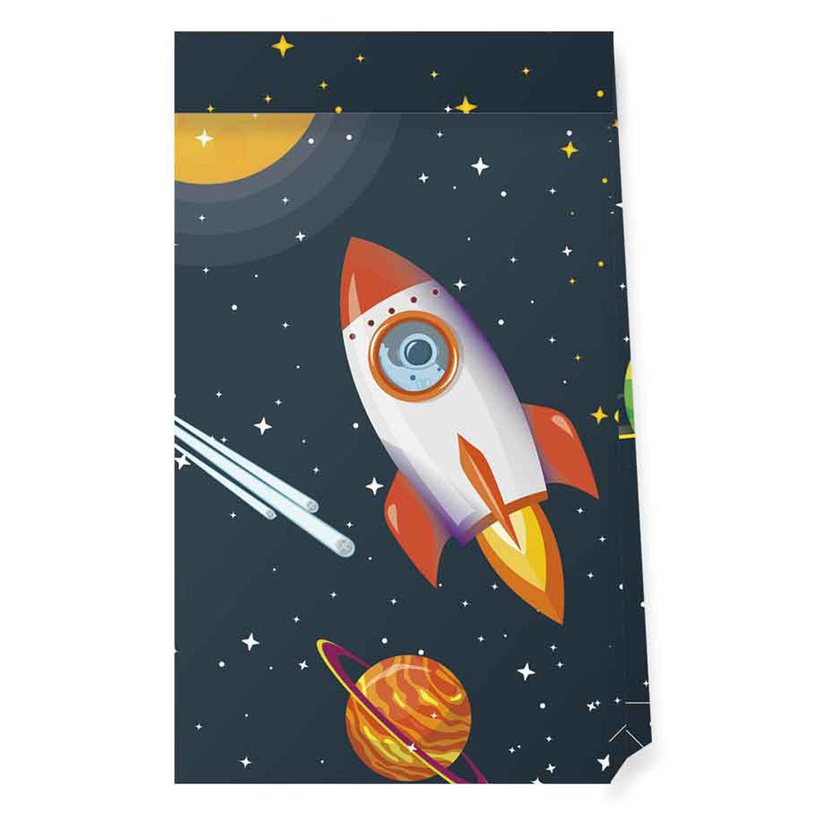 Globos Papiertüten FSC Rakete Weltraum, 4 Stk.
