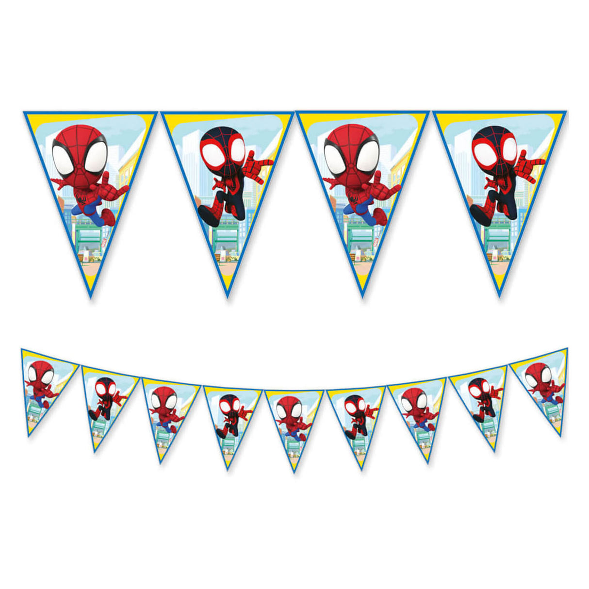 Ligne de drapeau en papier FSC Spidey, 3mtr.