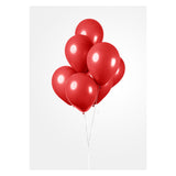 Balony Globos czerwone 30 cm, 10st.