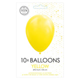 Globosballons gelb 30 cm, 10..