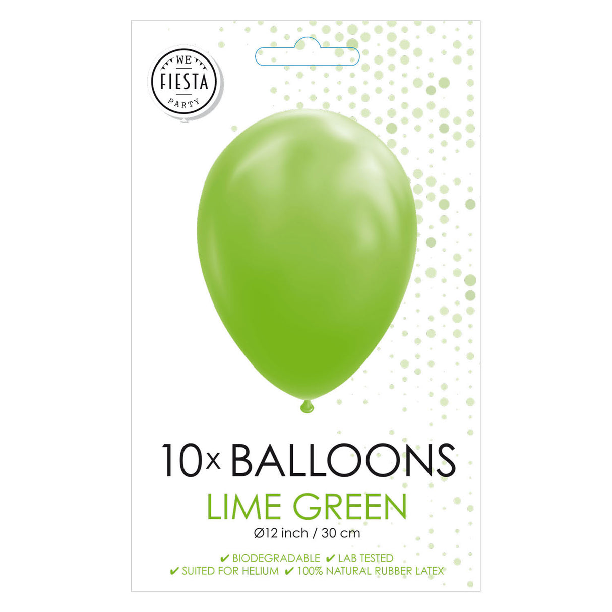 Globos Balloons Lime Green, 30 cm, 10 ..