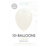 Ballons de Globos Transparent 30 cm, 10e.