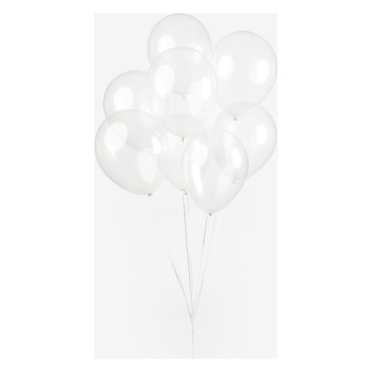 Ballons de Globos Transparent 30 cm, 10e.