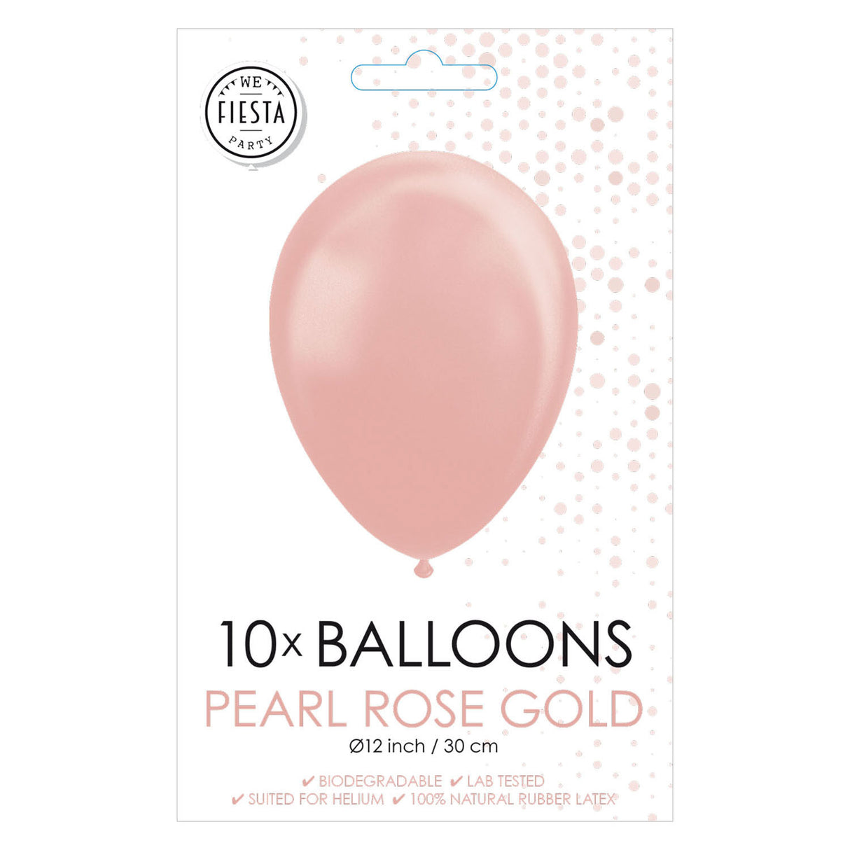 Globos Balloons Pearl Rose Gold 30cm, 10e.