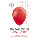 Globos Balloons Pearl Red 30cm, 10e.