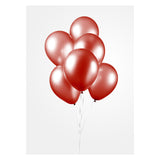 Globos Balloons Pearl Red 30cm, 10e.