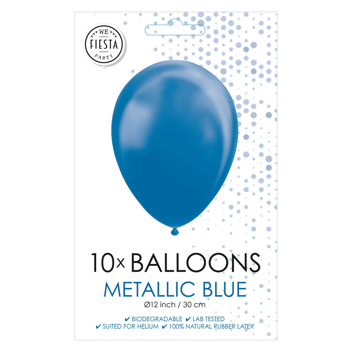 Gloobs Ballonen metallesche Blo 30cm, 10st.