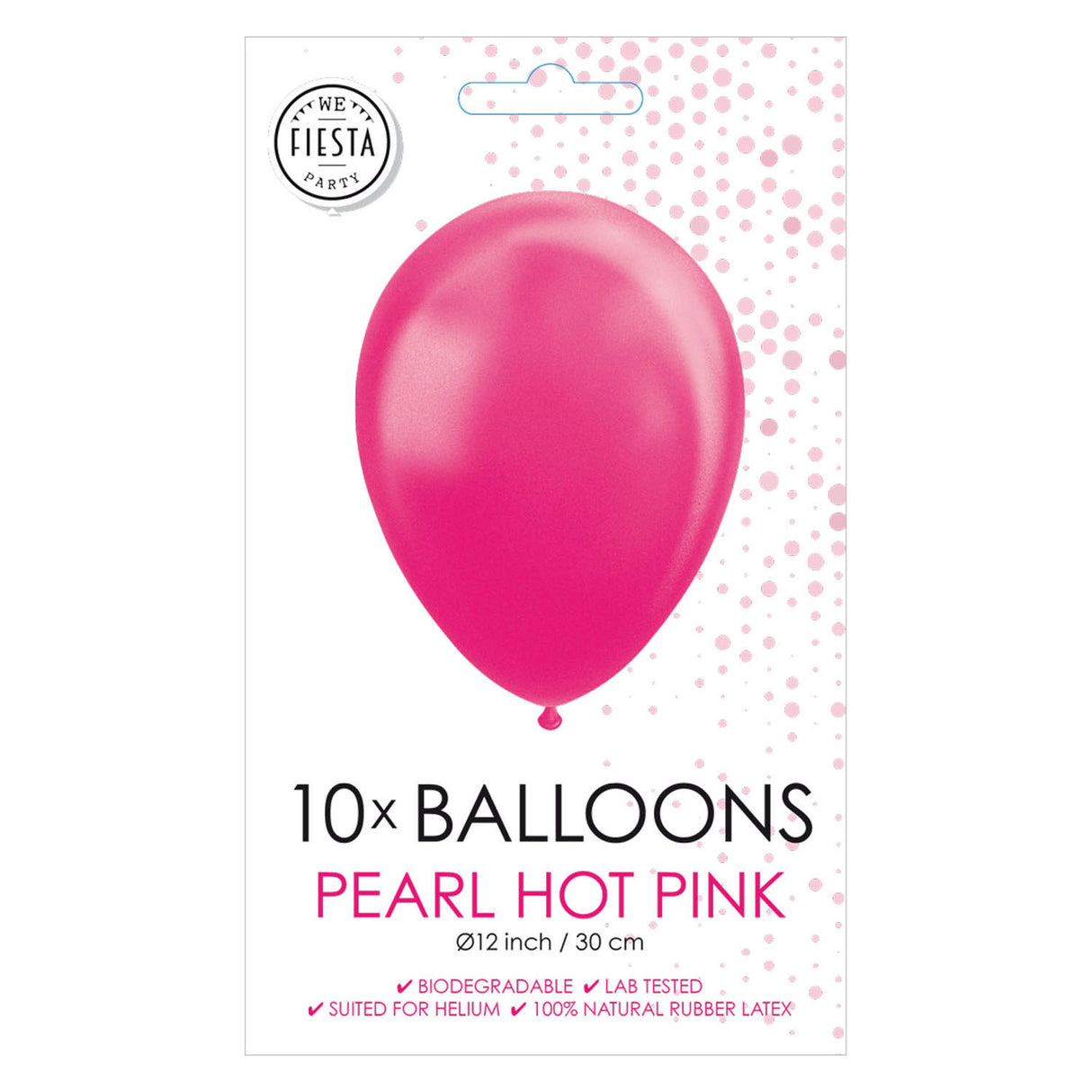 Balony Pearl Hard Pink 30 cm, 10.