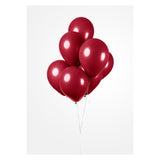 Globos Balloons Metallic Bordeaux 30 cm, 10st.