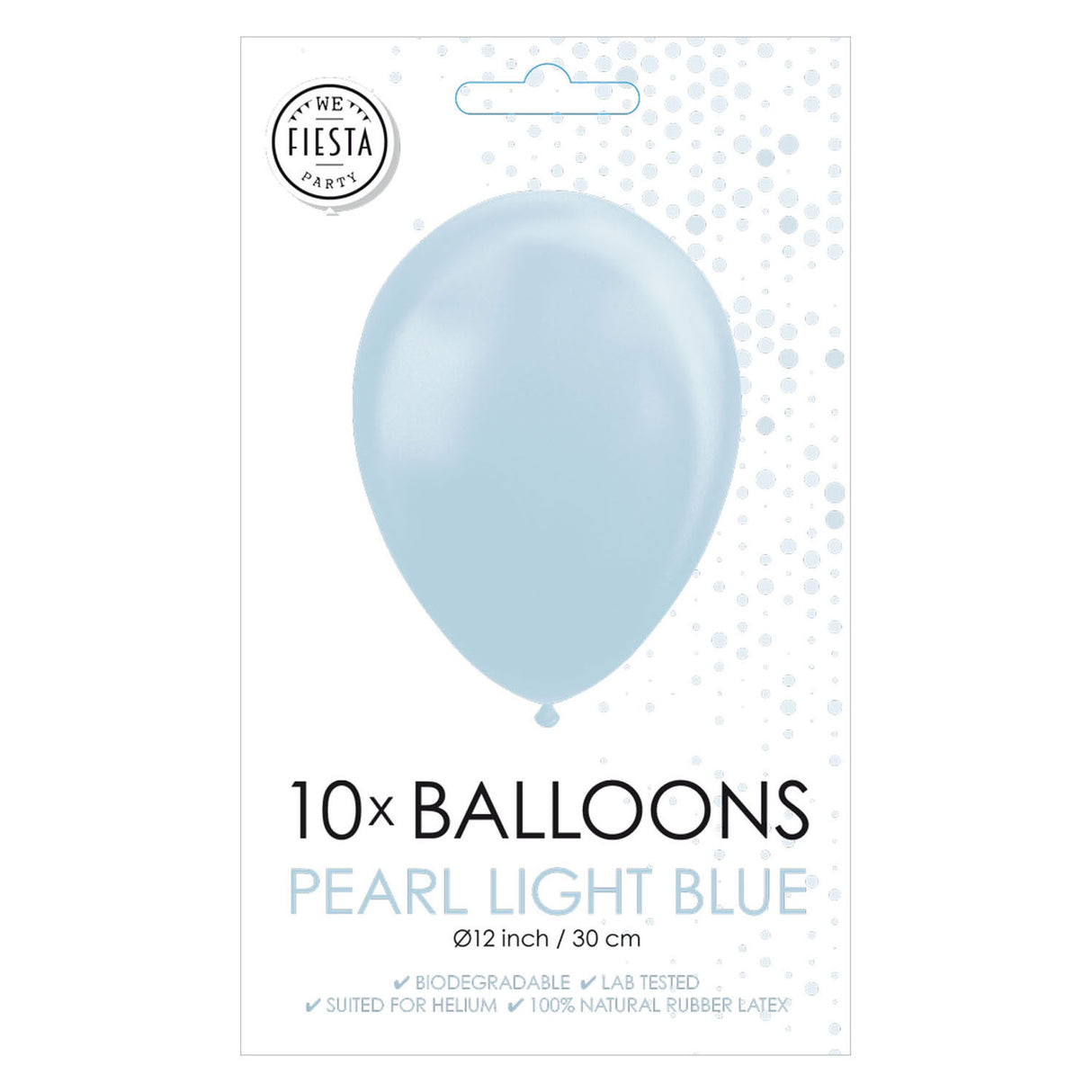 Globos Balloons Pearl Light Blue 30cm, 10t.