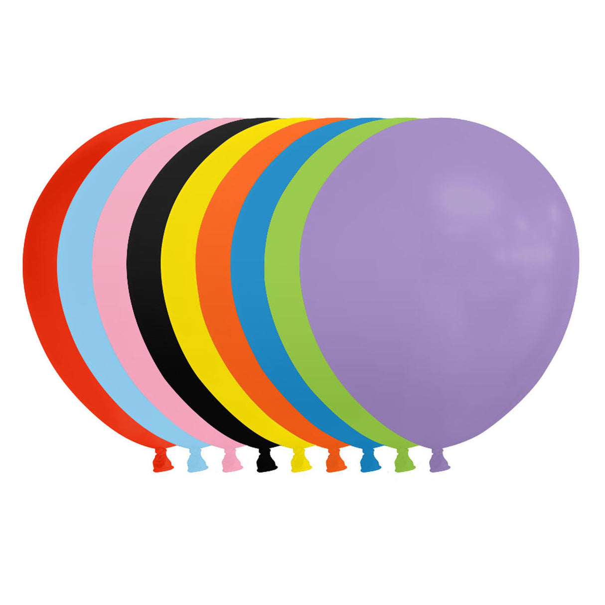 Globosballons gemischte Farben 30 cm, 100..