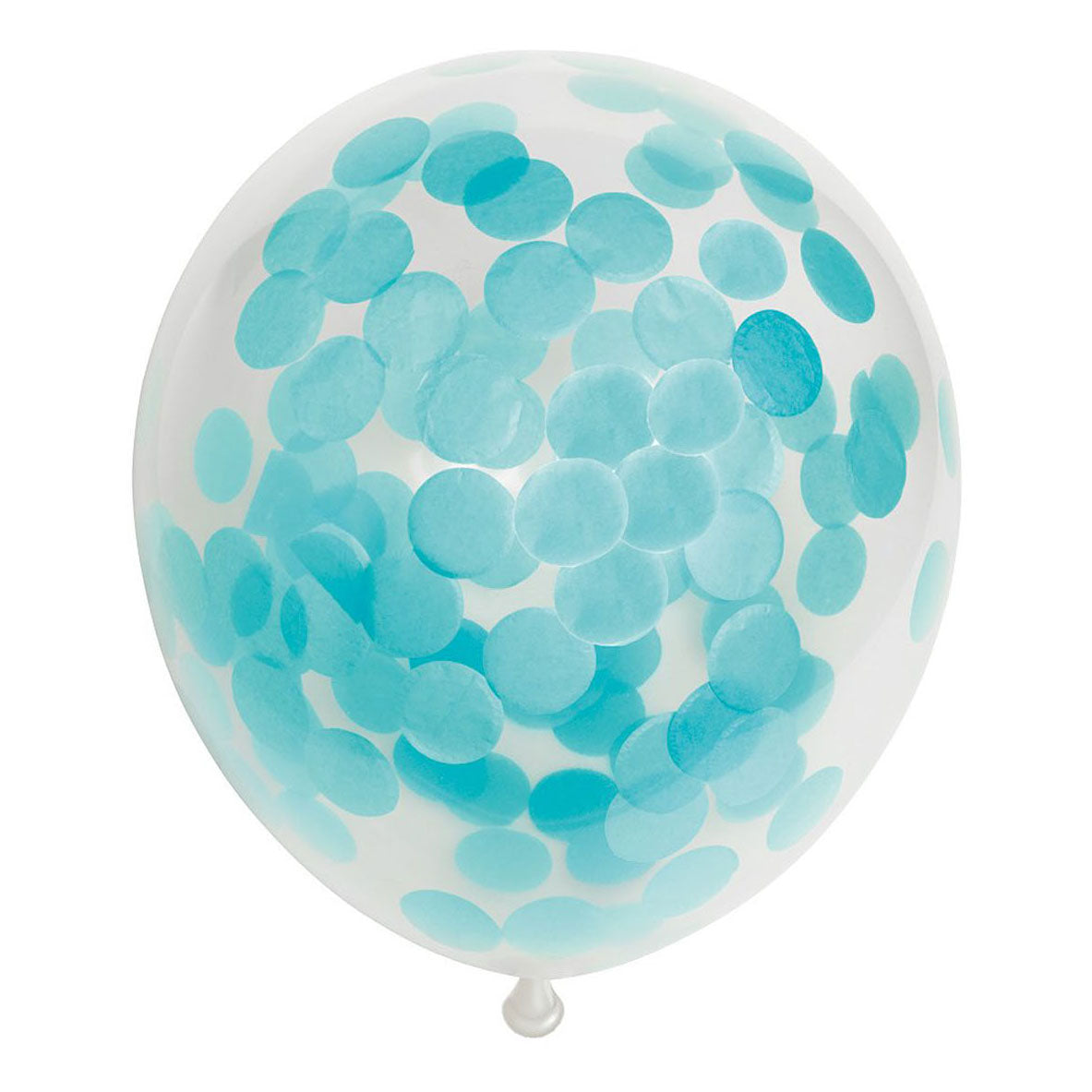 Globos Konfetti Luftballons Papierkonfetti Babyblau 30cm, 6 Stk.