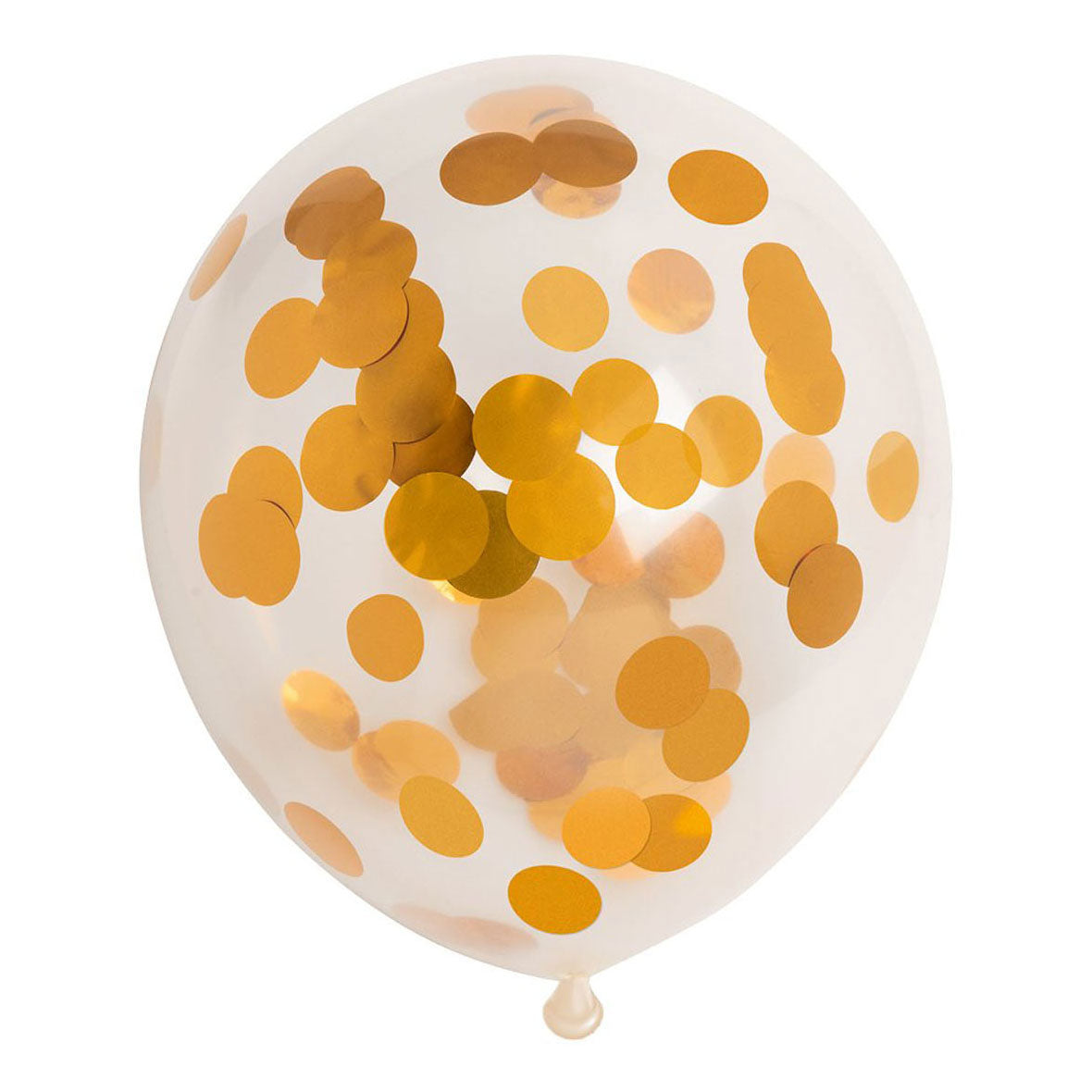 Globos Konfetti Luftballons Papierkonfetti Metallic Gold 30cm, 6 Stk.