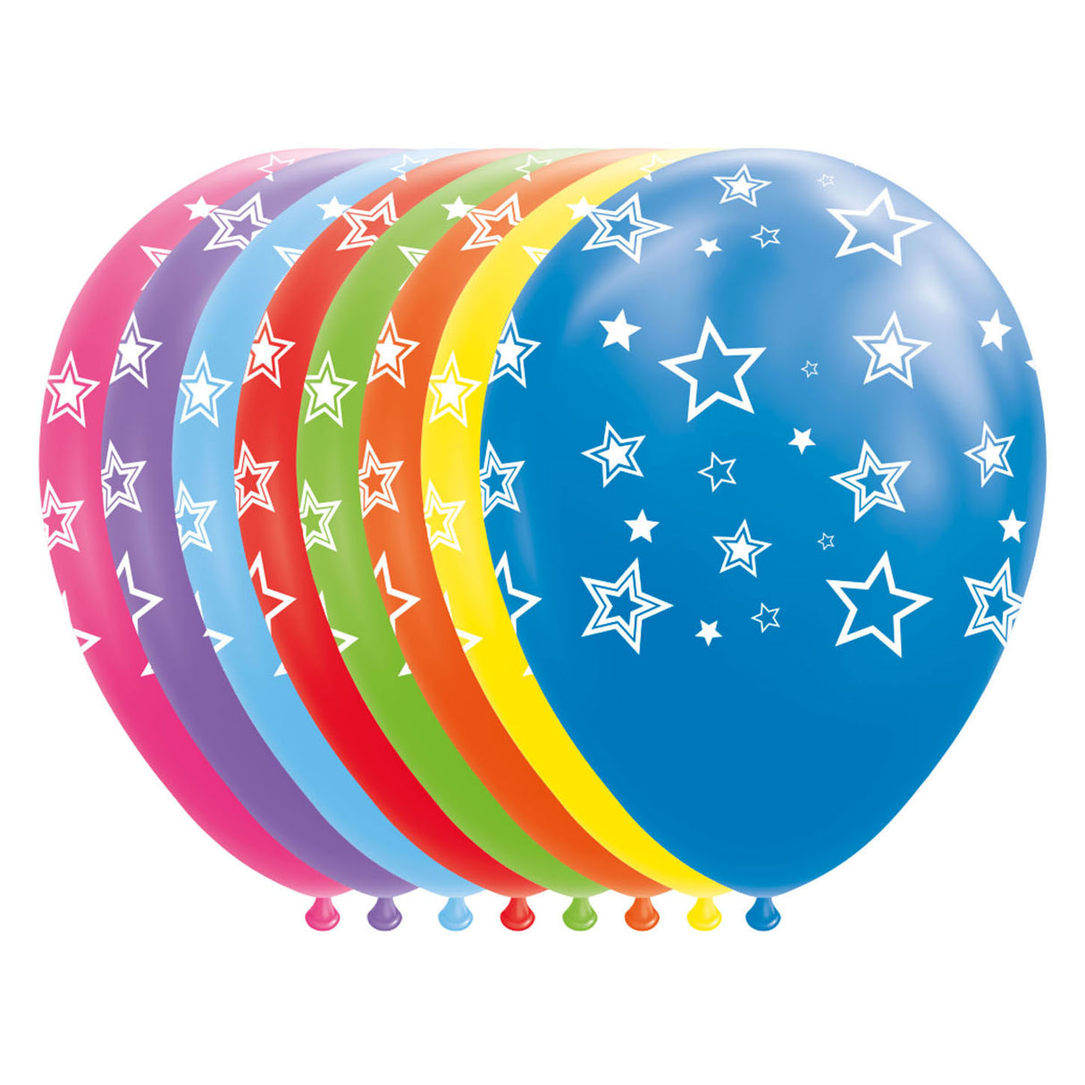 Globos Balloons Star Mix Colors 30 cm, 8st.