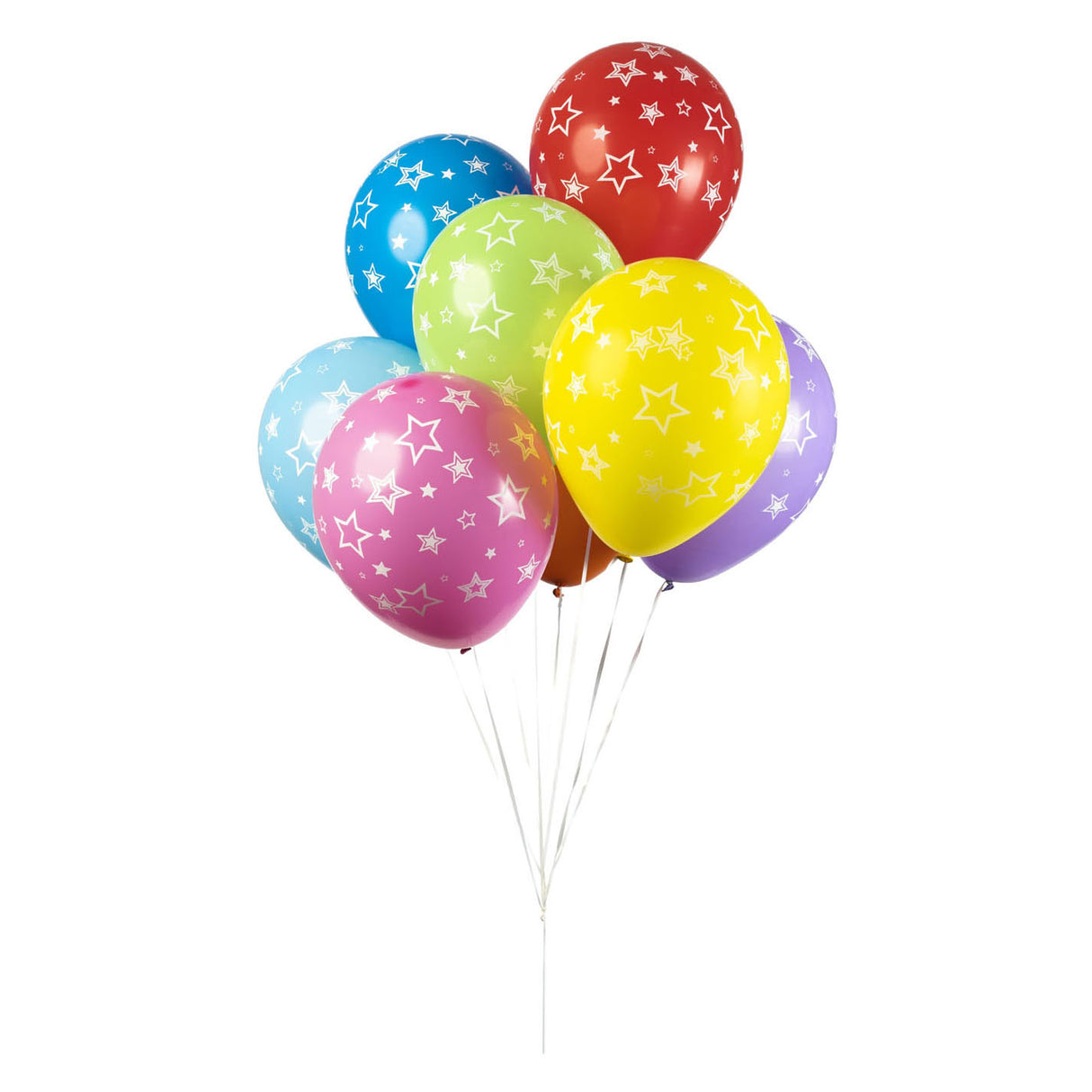 Globos Balloons Star Mix Colors 30 cm, 8st.