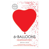 Balloons Heart Balloons Red 30cm, 6st.