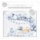 Globos Ballonbogen-Set Silber